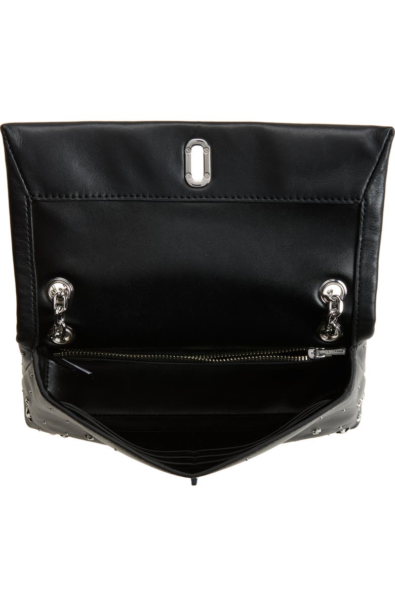 Marc Jacobs Dual Chain Studded Leather Wallet on a Chain, Alternate, color,