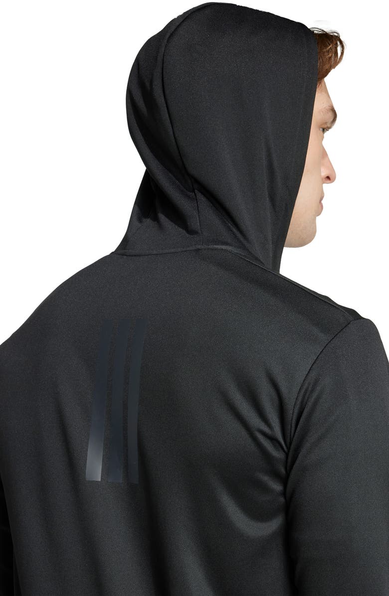 adidas Train Essentials Seasonals Full Zip Hoodie, Alternate, color, Black