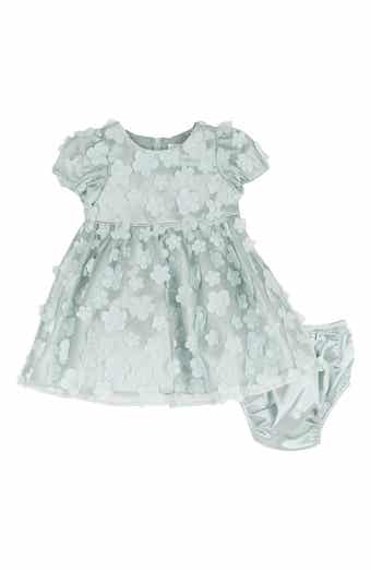 3D Flower Mesh Party Dress & Bloomers