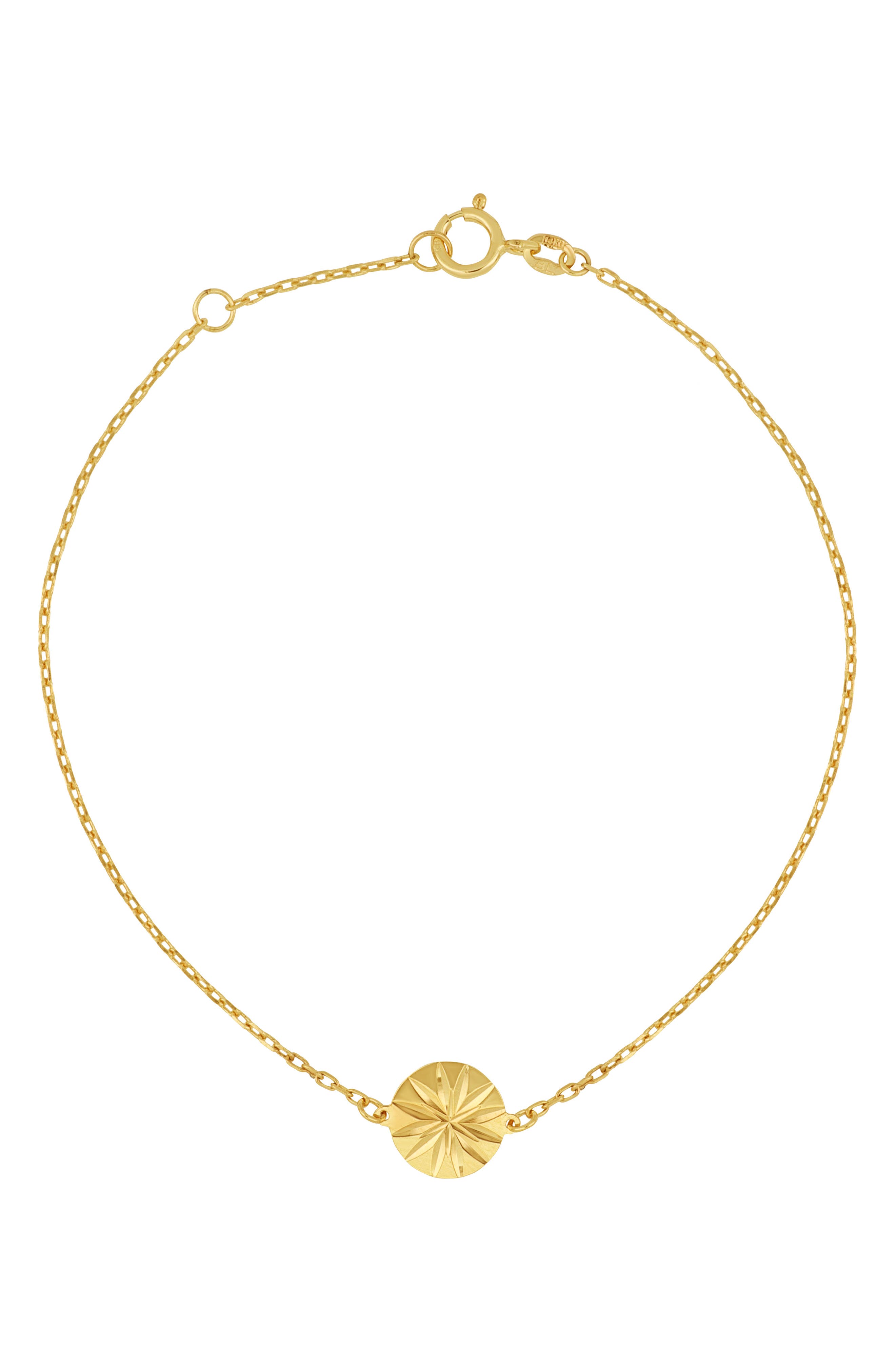Bony Levy 14K Gold Starburst Charm Bracelet