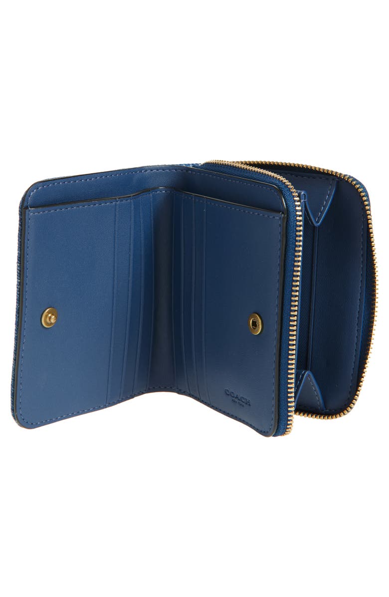 COACH Denim Bifold Wallet, Alternate, color, 