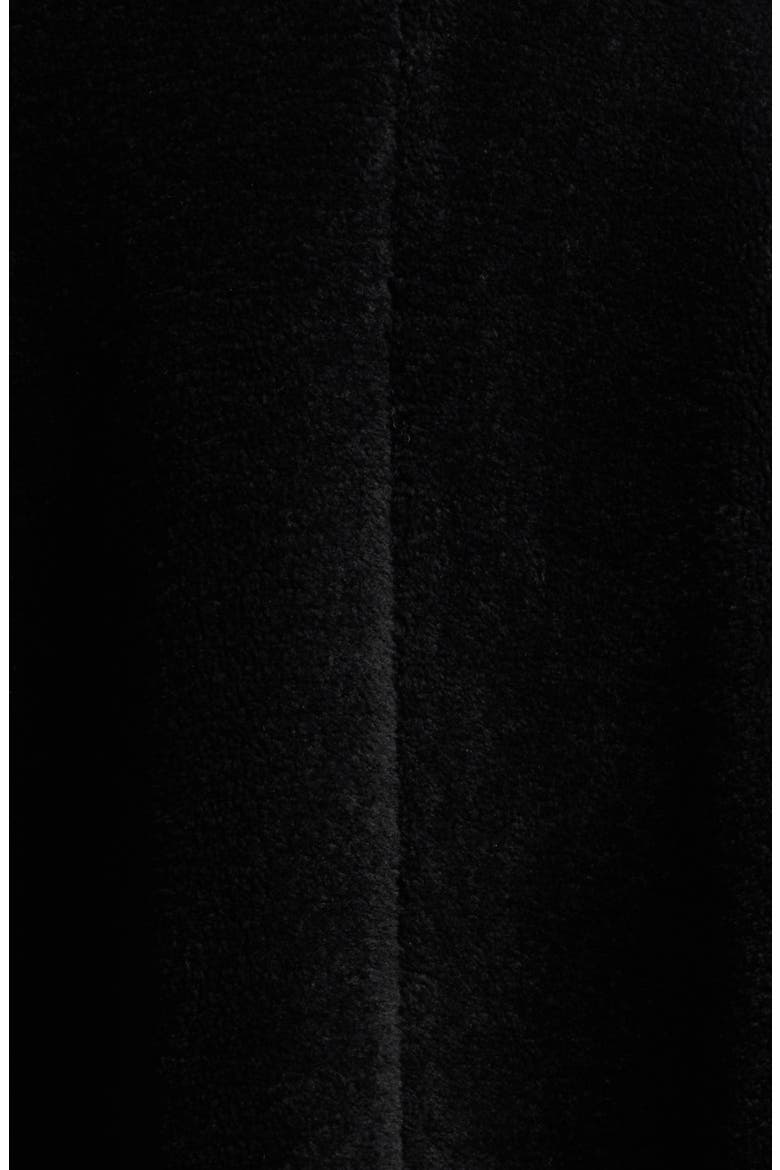Calder Faux Fur Poncho Jacket, Alternate, color, BLACK