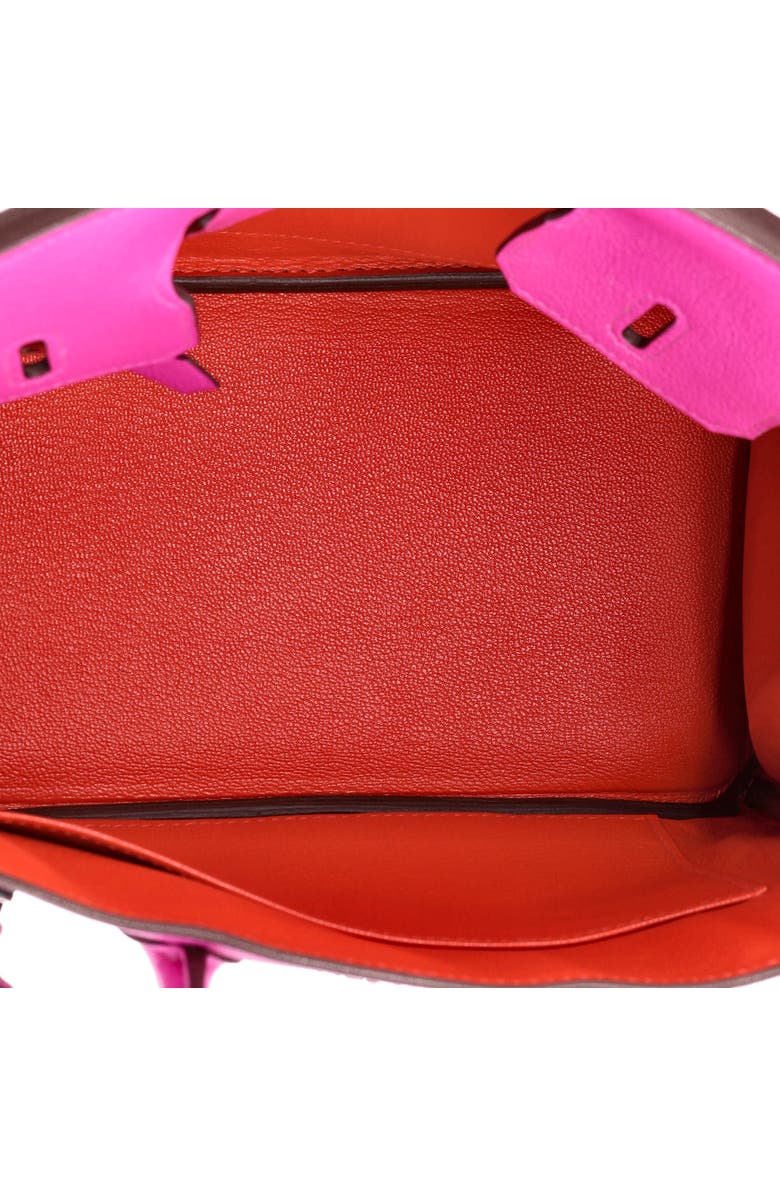 Pre-Owned Hermes Birkin Handbag Verso Novillo with Palladium Hardware 25, Alternate, color, Verso - Magnolia/Capucine