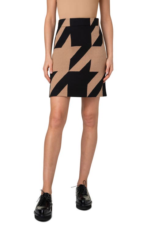 Houndstooth Skirt