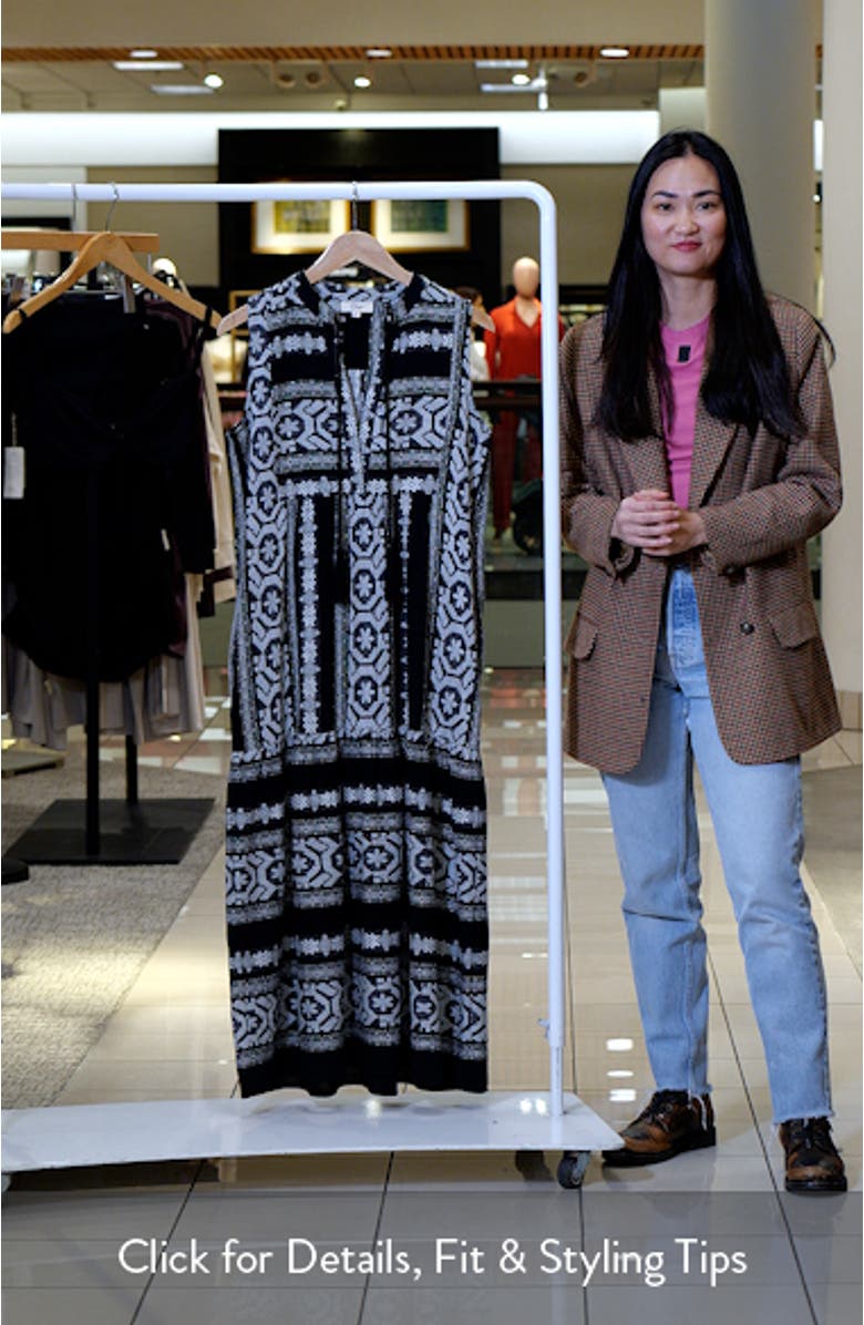 Sleeveless Cotton Cover-Up Midi Dress, sales video thumbnail