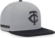 Nike Men's Nike Gray/Navy Minnesota Twins Primetime Pro Dri-FIT Snapback Hat