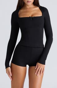 HOUSE OF CB Bow Corset Top