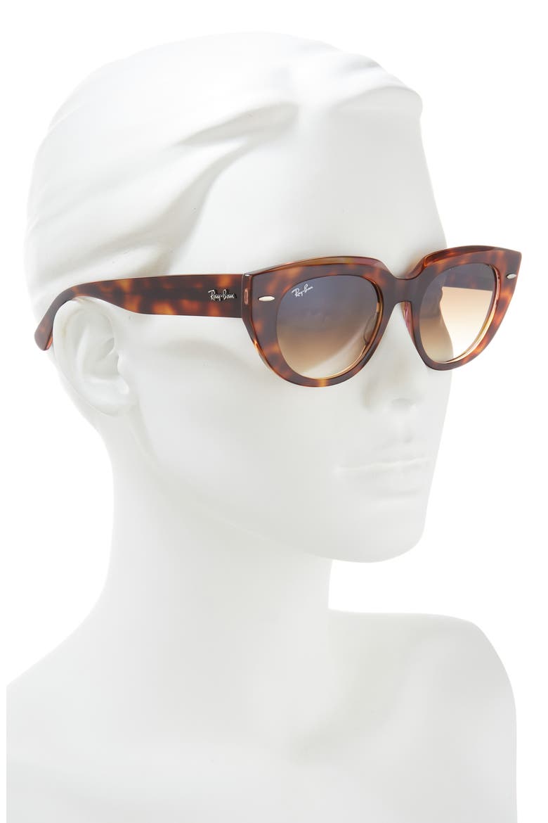 52mm Gradient Square Sunglasses, Alternate, color, CLEAR