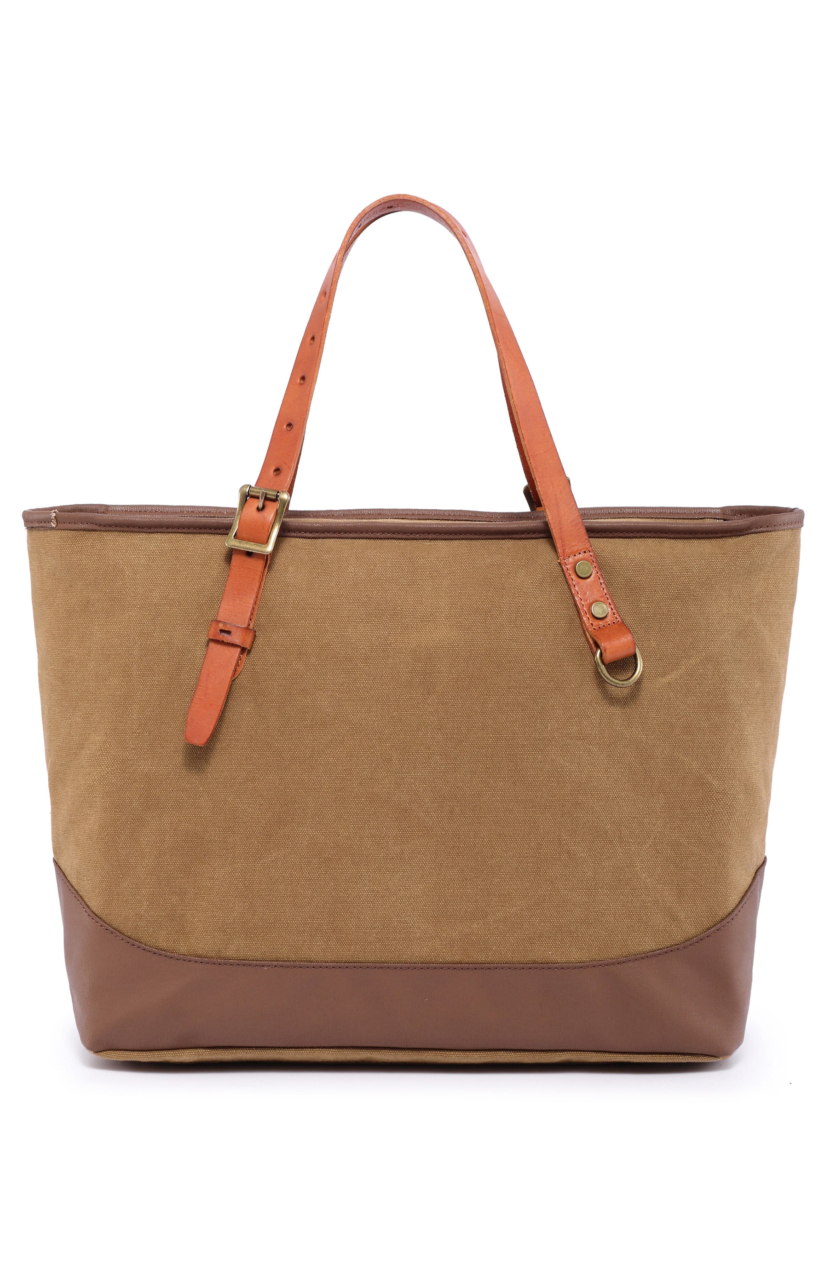 Redwood Canvas Shopper Bag, Alternate, color, KHAKI