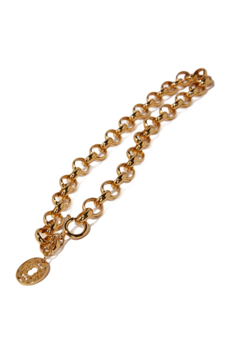 maje Jaseron chain necklace, Alternate, color, 