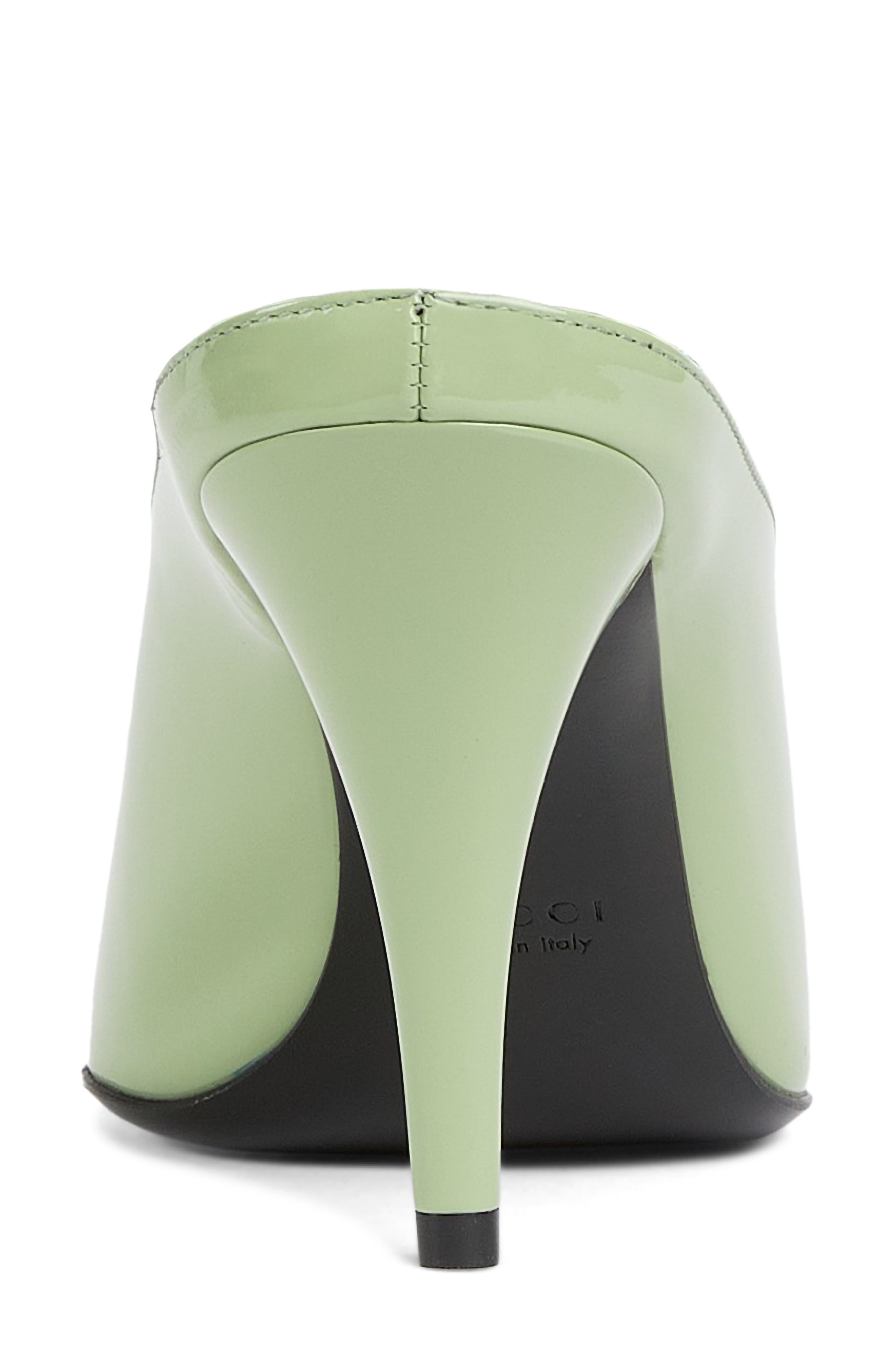 Gucci Musa Pointed Toe Mule, Alternate, color, Sage Leaf