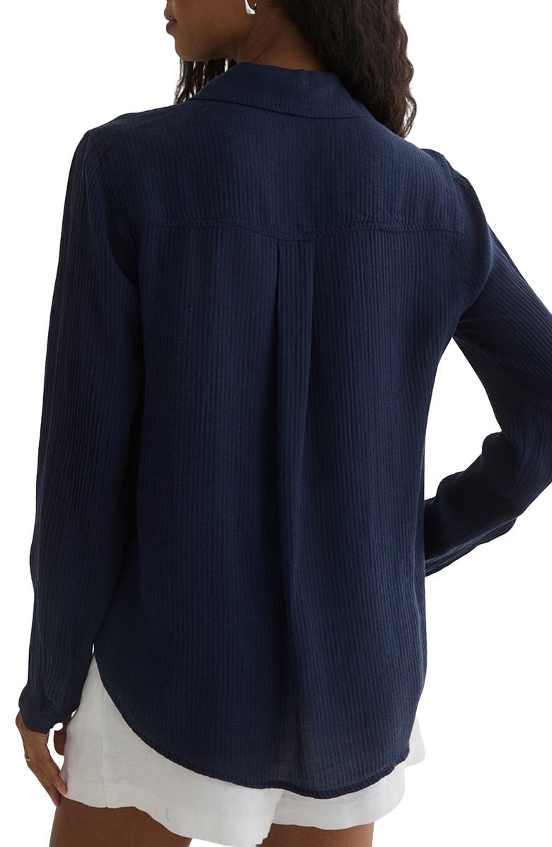 Bella Dahl Rib Button-Up Shirt, Alternate, color, 
