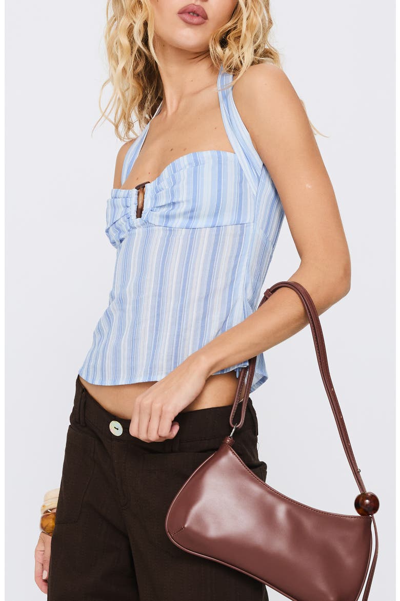 Isabetta Halter Top, Alternate, color, BLUE STRIPE