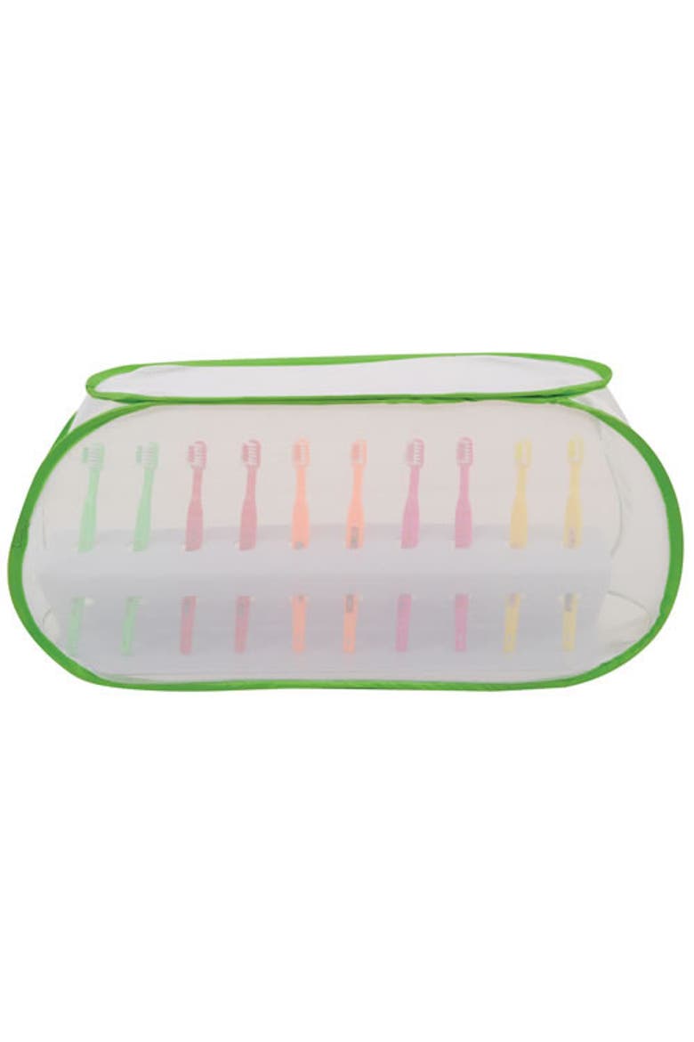 Toothbrush Rack - Toothbrushes and Cover Set, Alternate, color, White