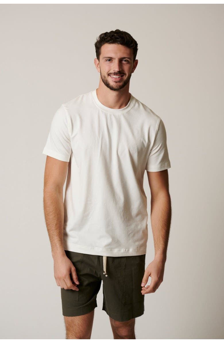 LEISURE LAB Everyday Cotton Modal T-Shirt, Alternate, color, Seashell