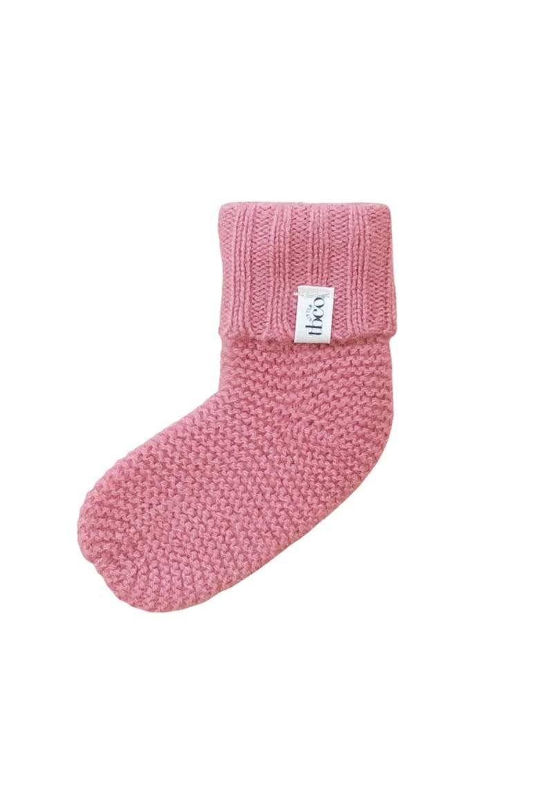 Merino Wool Baby Socks, Main, color, Rose