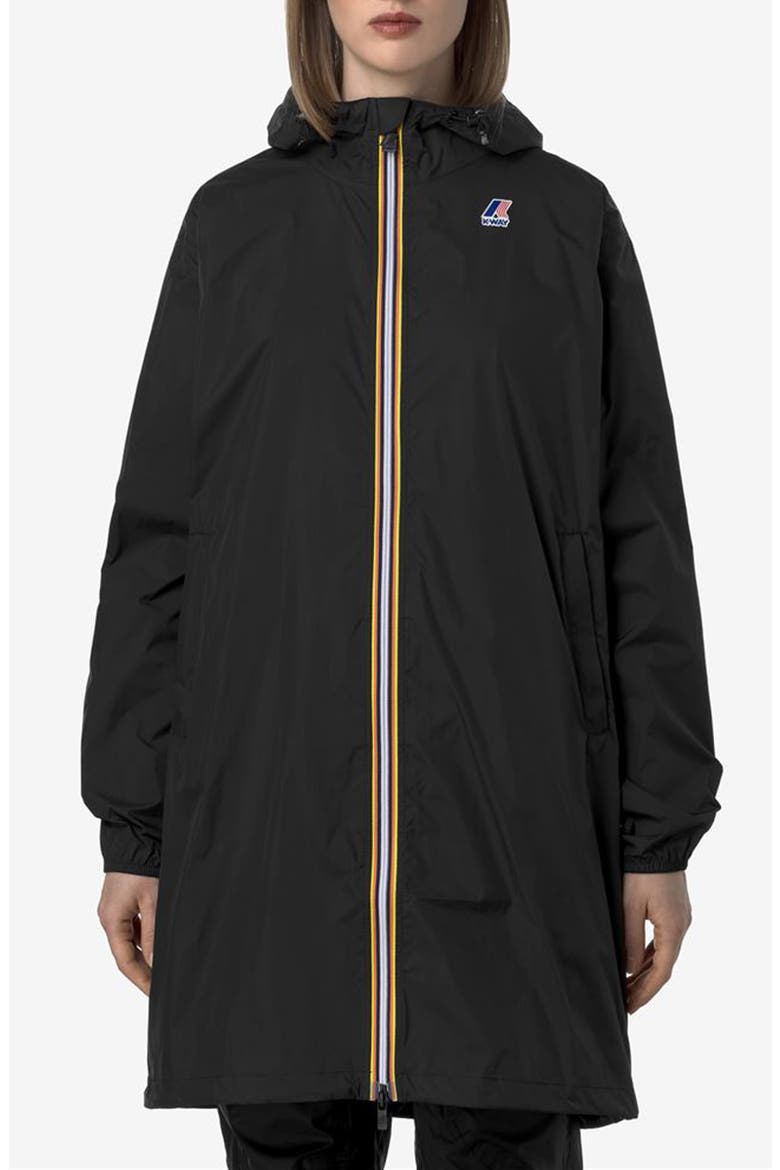 Le Vrai 4.0 Eiffel East Water Repellent Raincoat, Main, color, BLACK PURE