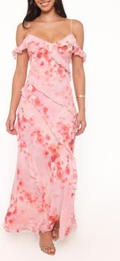 Petal & Pup Alexia Off-Shoulder Maxi Dress