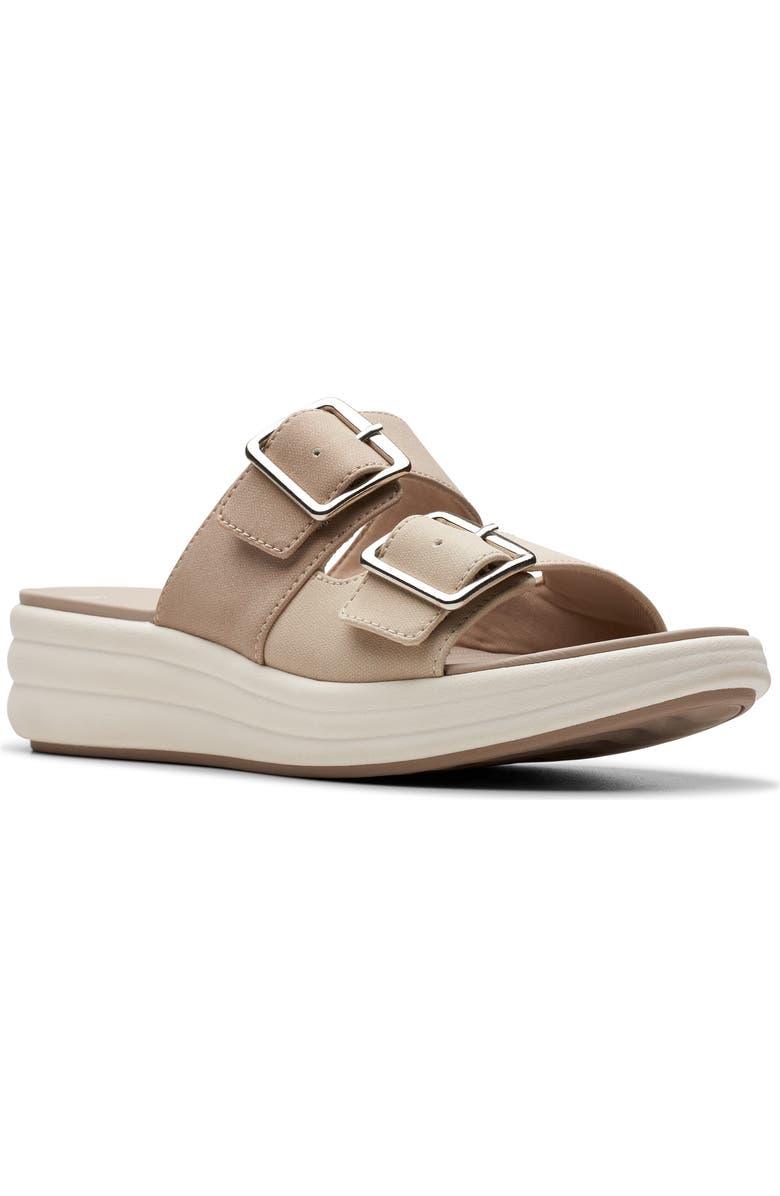 Clarks<sup>®</sup> Drift Buckle Slide Sandal, Main, color,