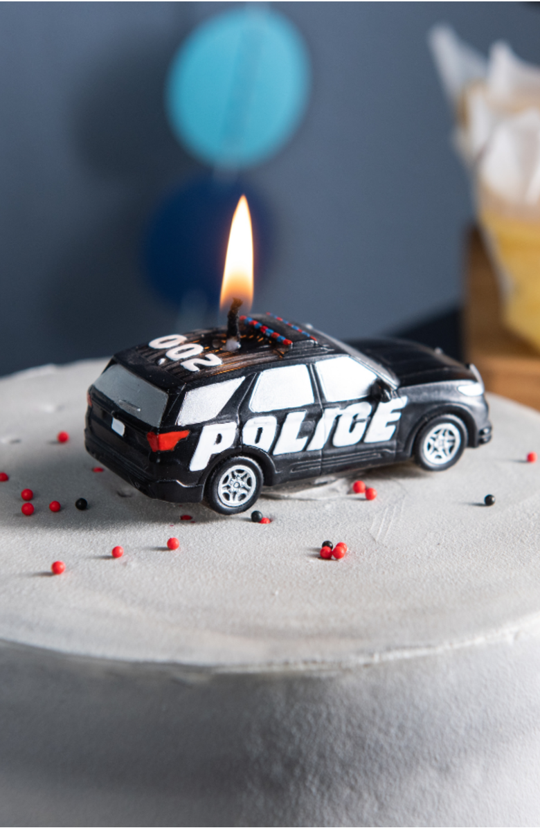 Southlake gifts Police Car Candle, Alternate, color, Black