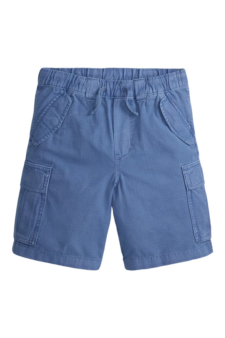 Kids' Cotton Ripstop Cargo Shorts, Main, color, EARTH BLUE