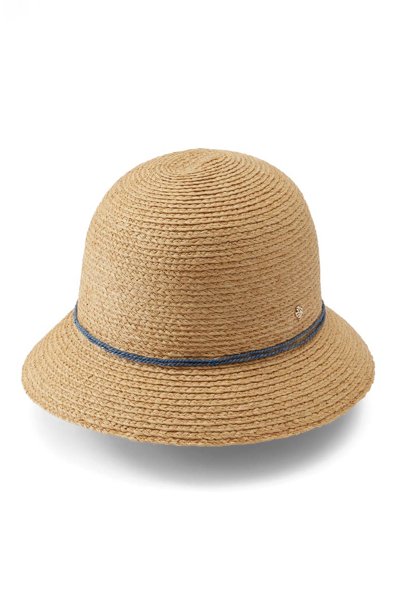 Valence 6 Straw Cloche, Main, color, NATURAL SAPPHIRE