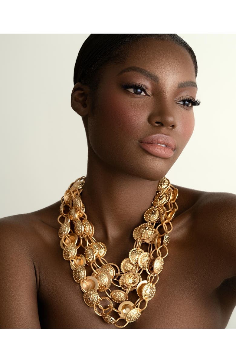 Lunaversoul Iberia Necklace, Alternate, color, Gold