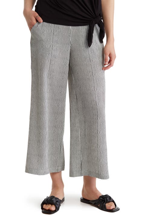 Pull-On Crop Wide Leg Pants