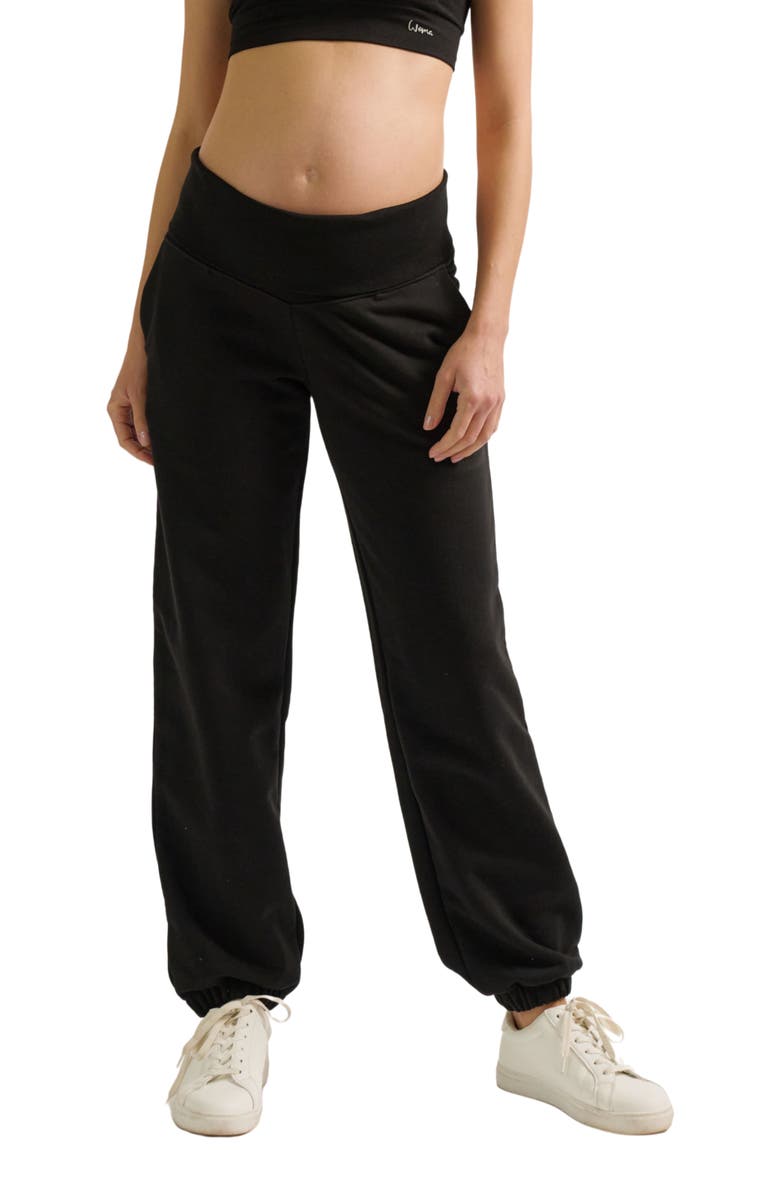 Cache Coeur Woma Maternity Joggers, Alternate, color, Black