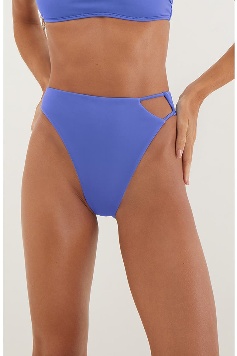 Nara Hot High Cut Bikini Bottoms, Main, color, BLUE