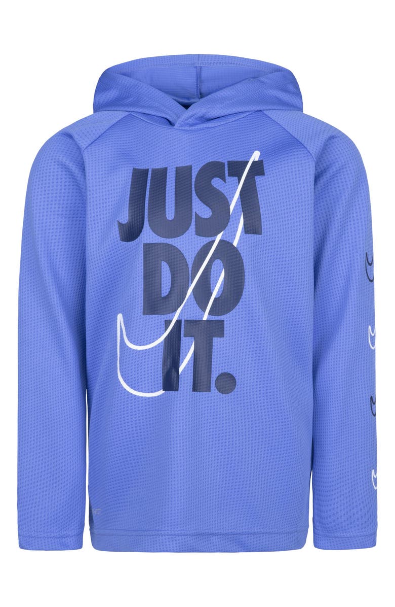 Nike Kids' Dri-FIT Thermal Pullover Hoodie, Main, color, Nike Polar
