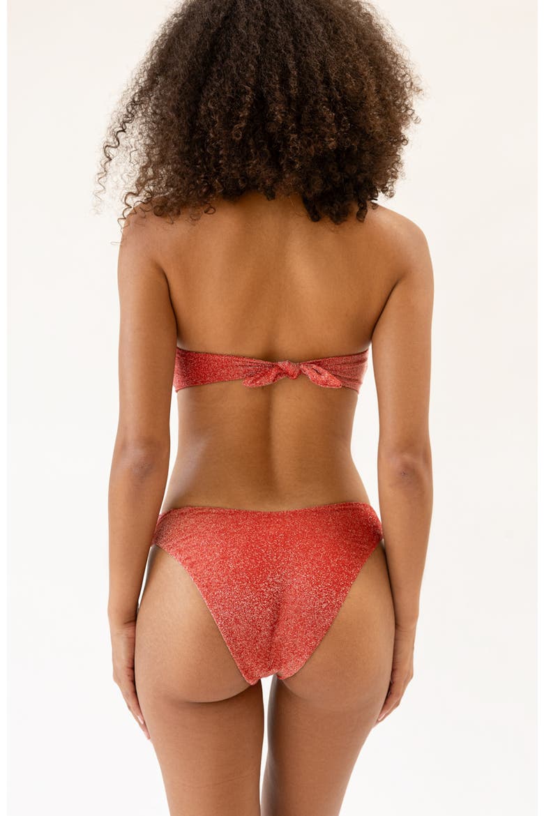 Angel Cheeky Bikini Bottom, Alternate, color, Flame