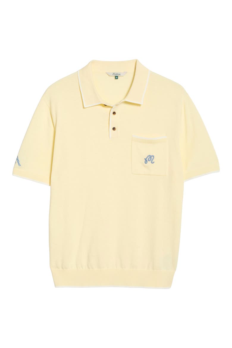 Blue Jay Knit Polo, Alternate, color, SOFT YELLOW