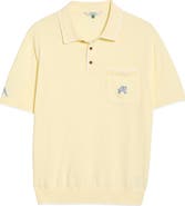 Malbon Golf Blue Jay Knit Polo