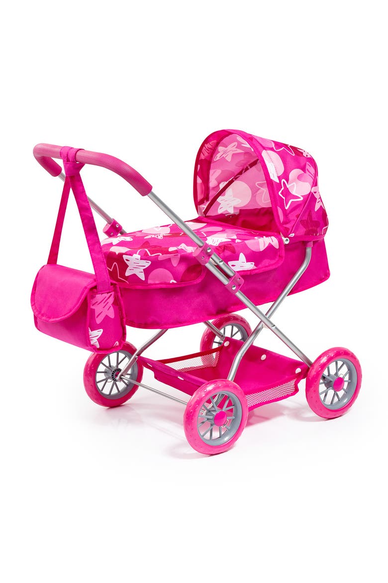 Pram Smarty Set 6 in 1 Modern Doll Stroller for Dolls Up to 18 Inch, Alternate, color, Pink