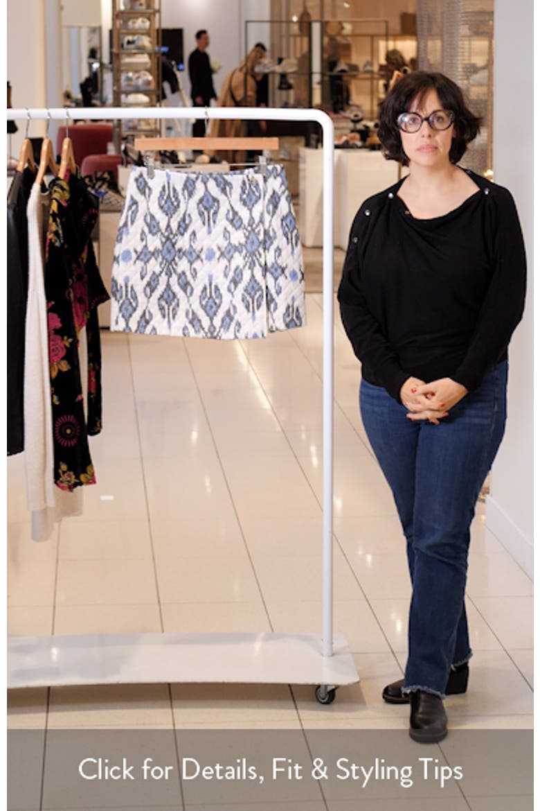 Zina Quilted Wrap Miniskirt video