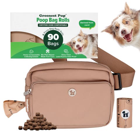 Walk Star Kit 3-in-1 Dog Walk Bag plus Matching 90 Refill Dog Poop Bags
