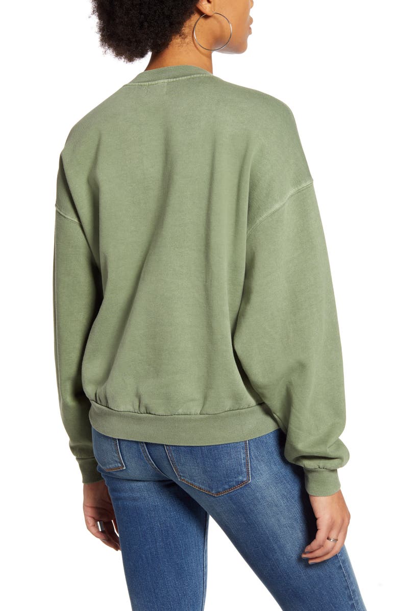 BDG Urban Outfitters Henley Sweatshirt, Alternate, color, 
