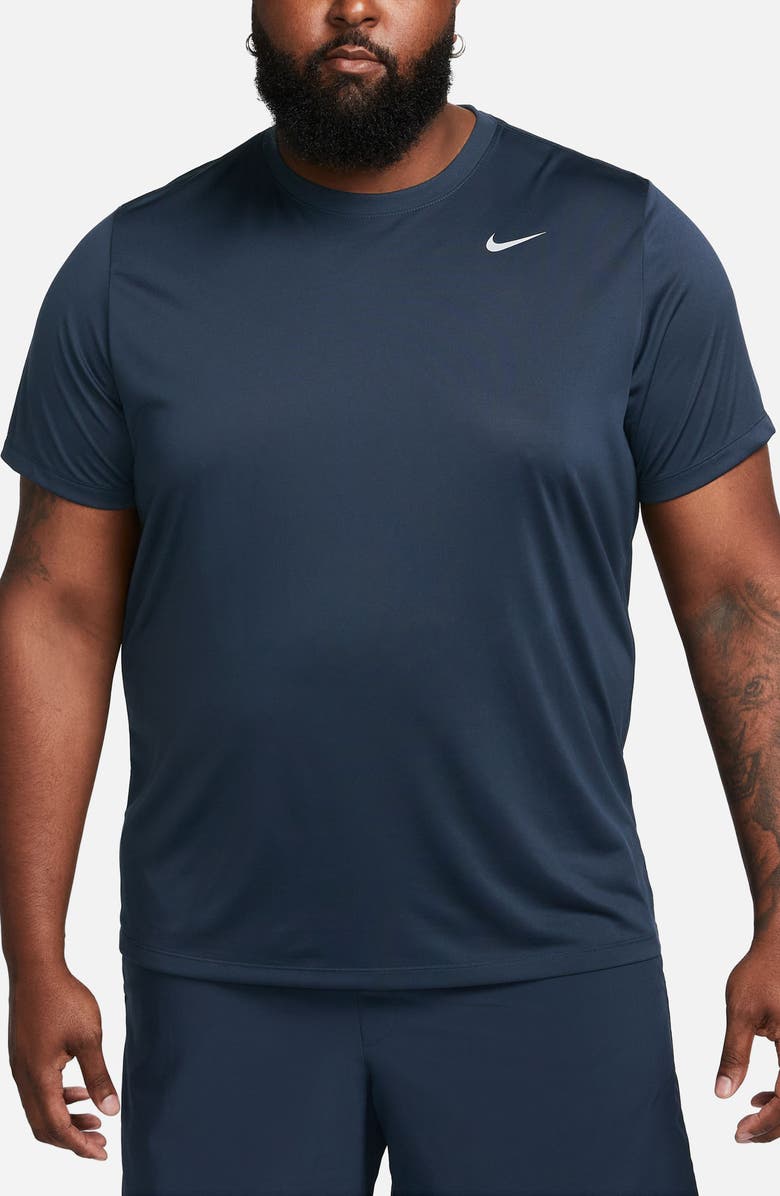 Nike Dri-FIT Legend T-Shirt, Alternate, color, Obsidian/ Matte Silver
