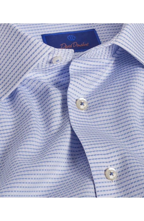 David Donahue Trim Fit Cotton Dress Shirt In Animal Print