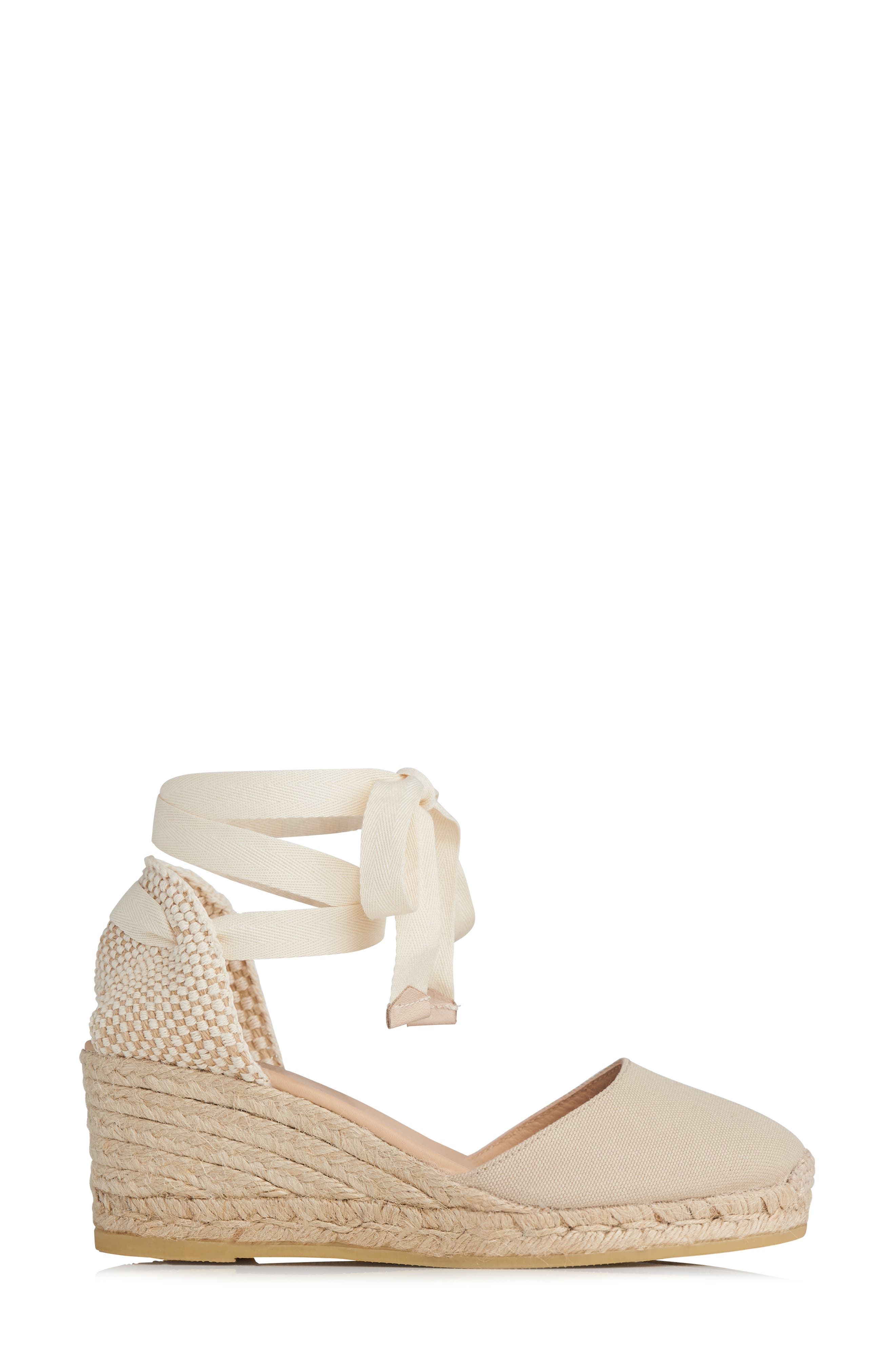 LK Bennett Maureene Closed Toe Platform Espadrille Sandal, Alternate, color, Natural-Sand