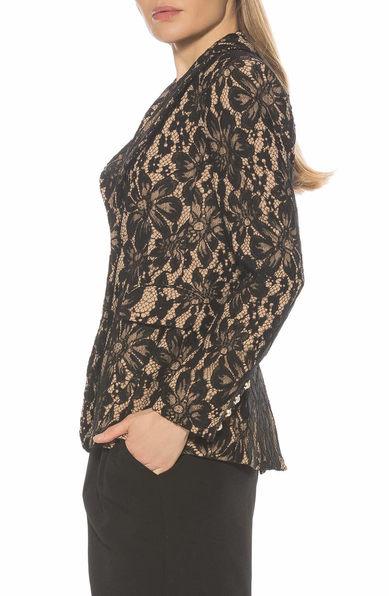 Alexia Admor Nyx Lace Blazer, Alternate, color, Black