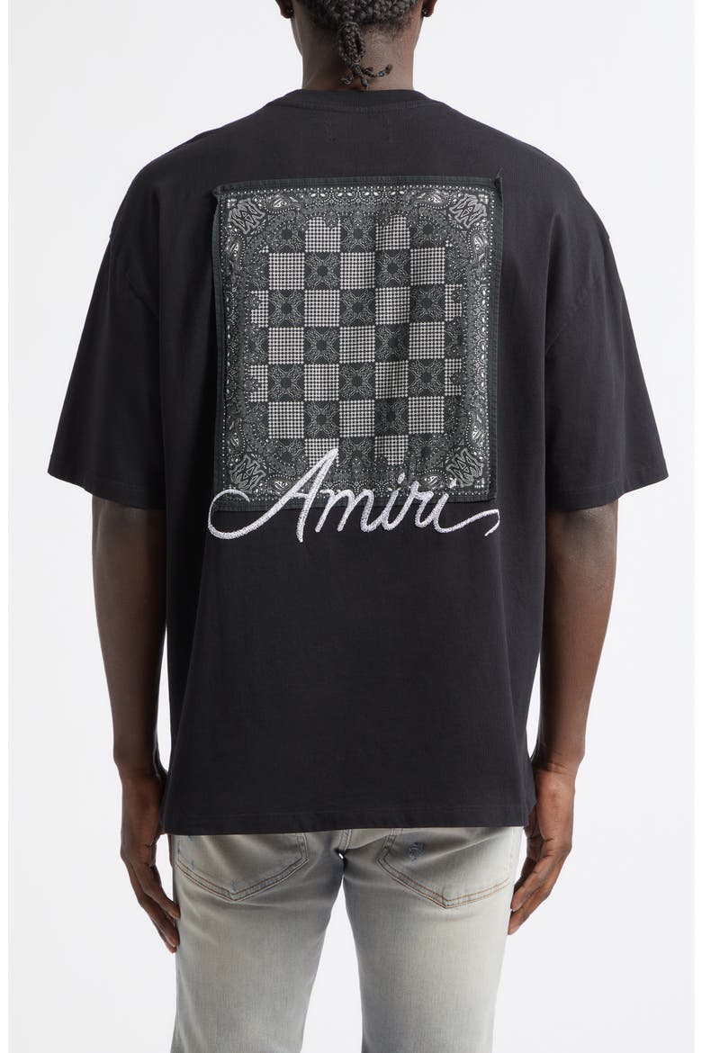 Oversize MA Check Patch Appliqué Skate T-Shirt, Alternate, color, BLACK
