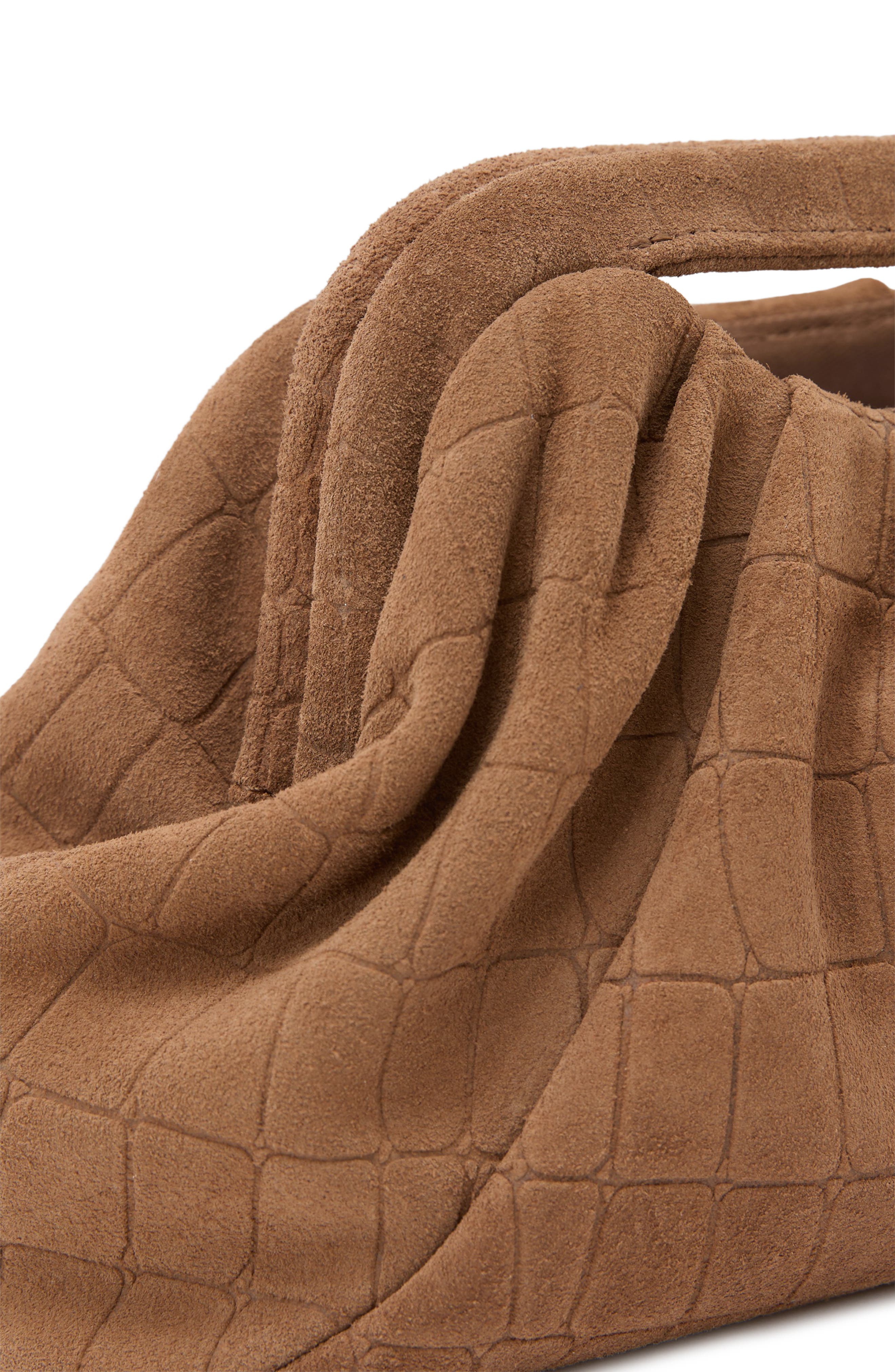 June Leather Clutch, Alternate, color, TAN