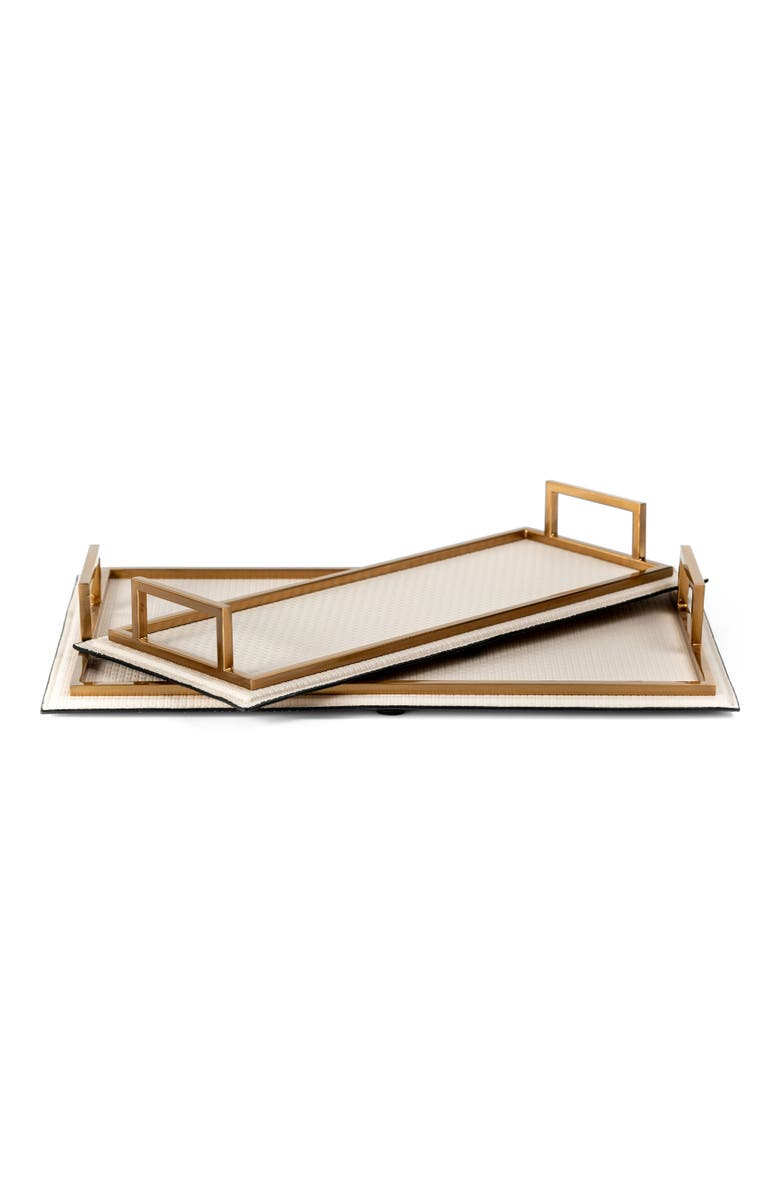 Togas Tetra Decorative tray, Alternate, color, Beige