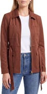 Bagatelle Faux Suede Utility Jacket