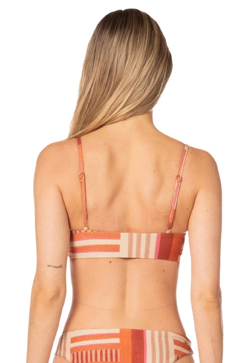 Sunset Bazaar Stripes Aldara Bralette Top, Alternate, color, Sunset Stripes