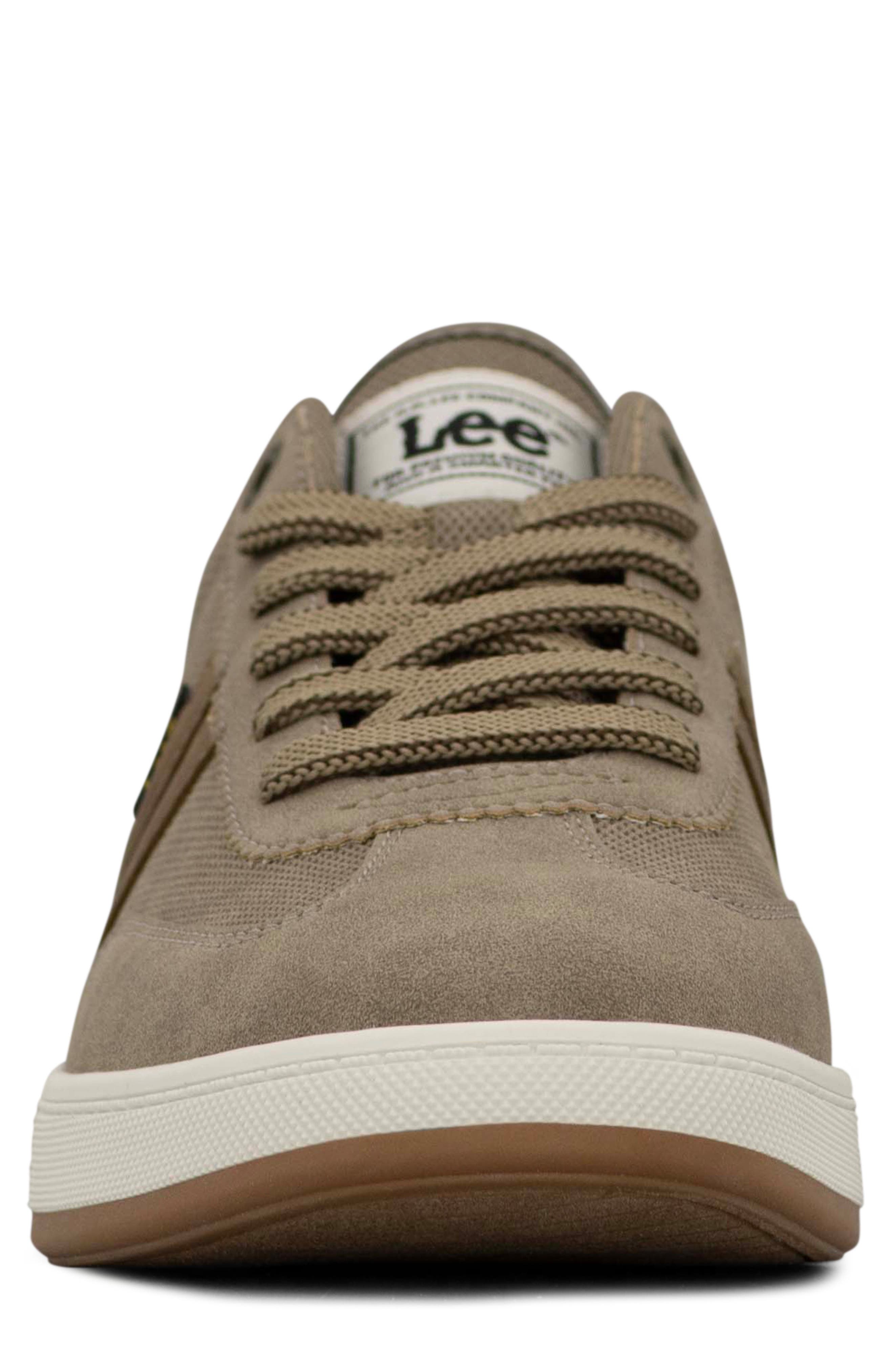 Mateo Faux Leather Sneaker, Alternate, color, DRIFTWOOD/ PARTRIDGE