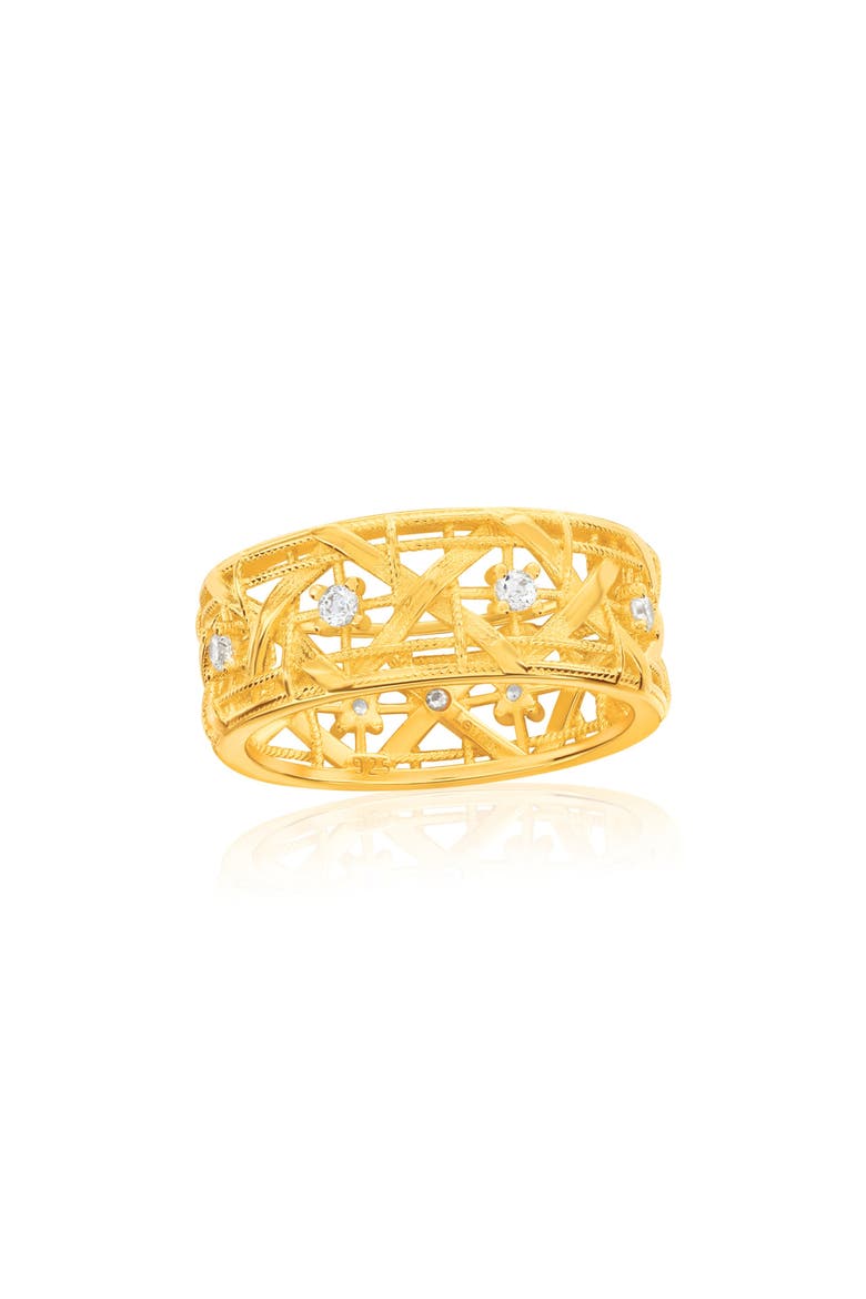 Golden Helix Cutout Ring, Main, color, GOLD