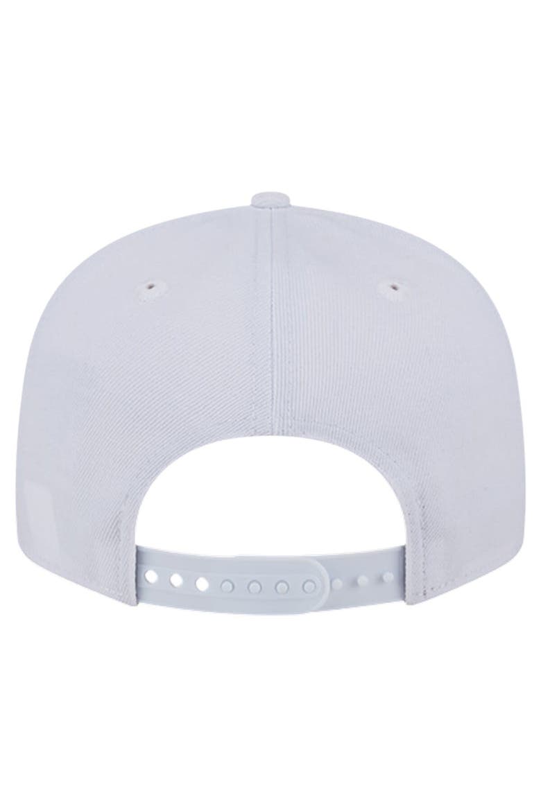 Men's New Era Baltimore Ravens Main White on White 9FIFTY Snapback Hat, Alternate, color, White